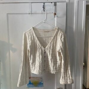 Madewell White Cardigan